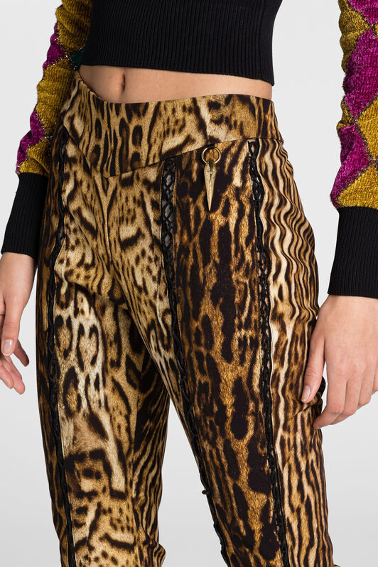 RC Pantaloni svasati con stampa Ocelot RC Pantaloni svasati con stampa Ocelot NATURALE/NATURALE PKT202-7OE37