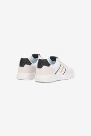 JC Zapatillas Blancas de Piel con Inserciones de Ante WHITE UFS016-UF291