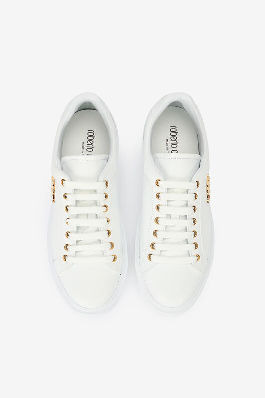 RC White Sneaker With Monogram RC RC White Sneaker With Monogram RC WHITE/WHITE OOS01D-PZ085