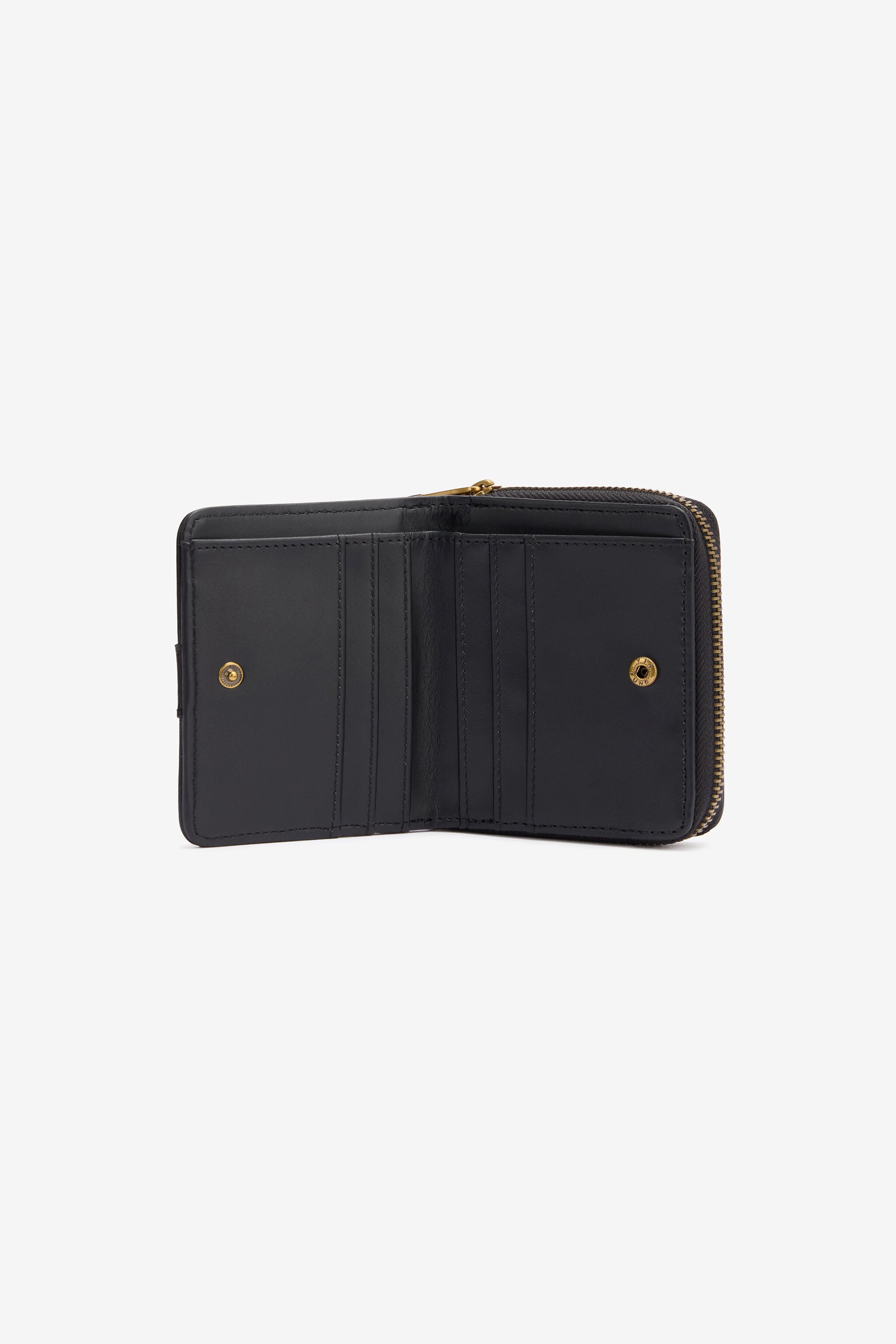 JC Wallet With Snakes And Logo JC Wallet With Snakes And Logo Black TFP038-TF497