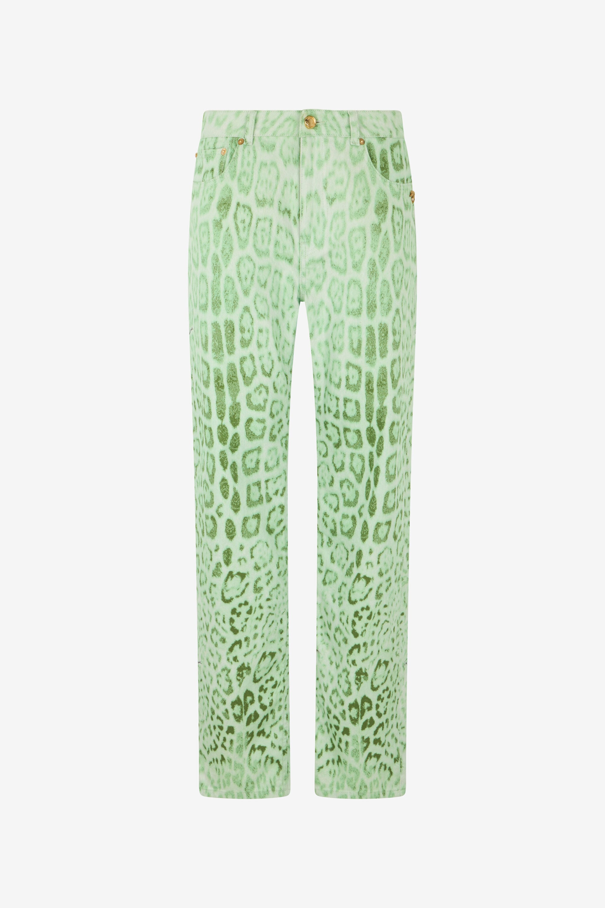 RC Denim di cotone con stampa Jaguar Mint RC Denim di cotone con stampa Jaguar Mint PISTACHIO GREEN XQJ200-DAT23