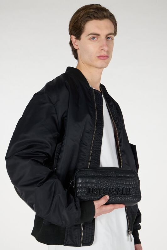 JC Crossbody Bag With Lettering Black TFB008-TF278