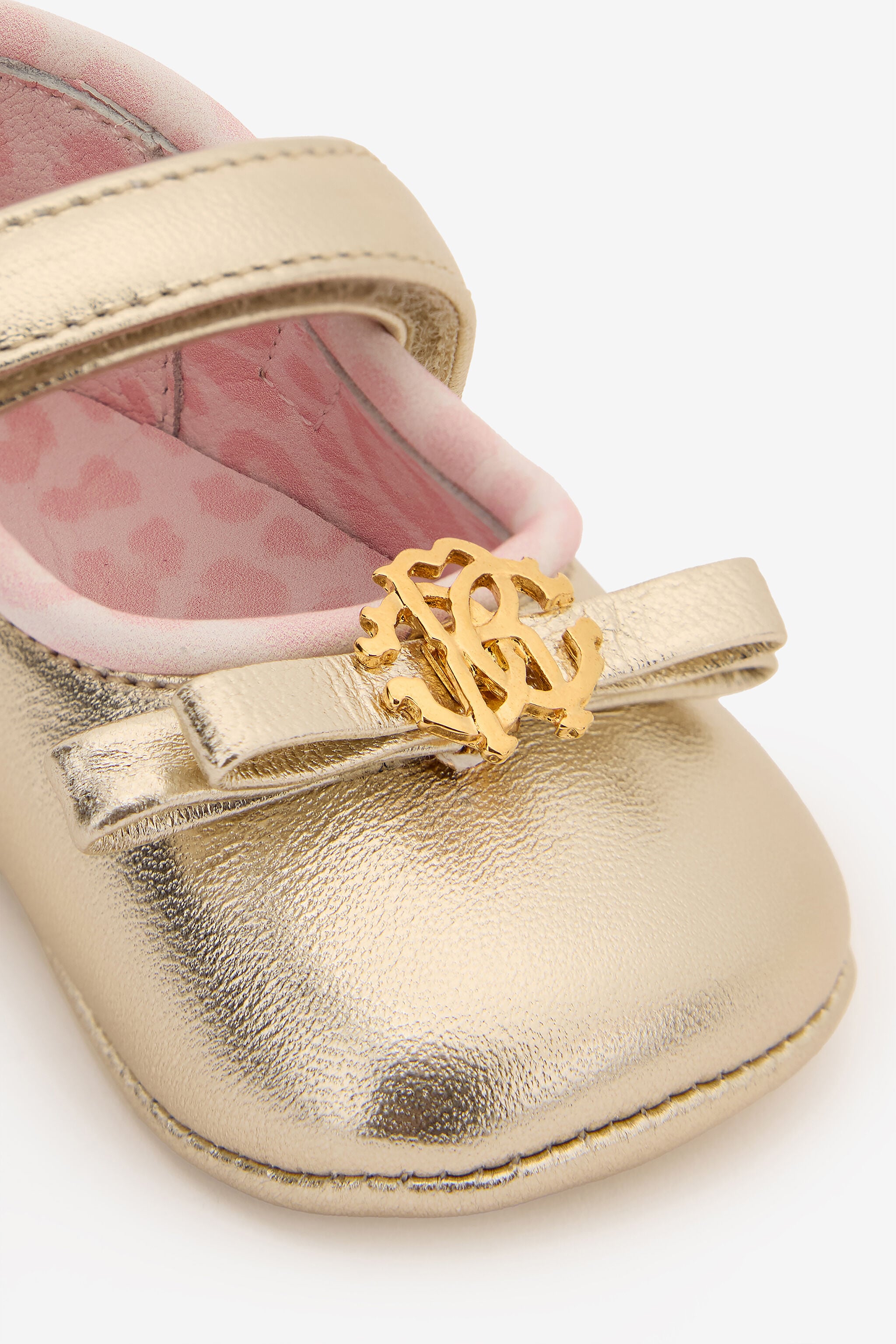 JU Mary Janes With RC Monogram PLATINUM/PINK TJS00E-ZCJ03