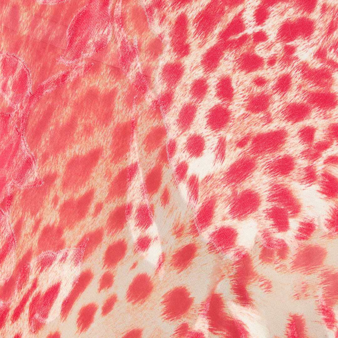 RC Long Dress With Jaguar Skin Print RC Long Dress With Jaguar Skin Print Red UKT127-HEN58