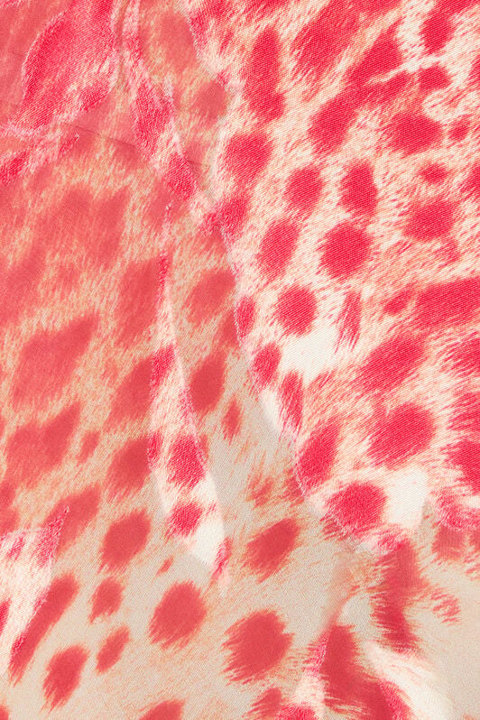 RC Long Dress With Jaguar Skin Print RC Long Dress With Jaguar Skin Print Red UKT127-HEN58