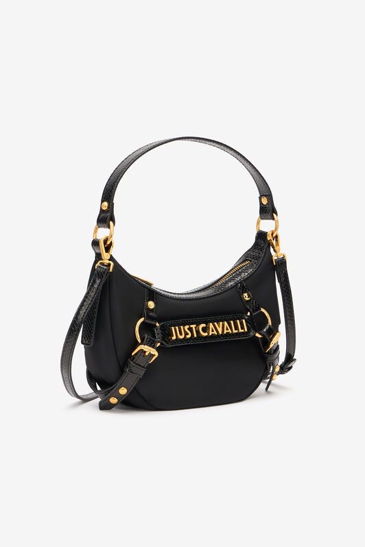 JC Hobo Bag With Straps And Logo JC Hobo Bag With Straps And Logo Black UFB095-UF464