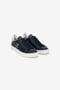 RC Baskets en cuir avec détail logo RC Baskets en cuir avec détail logo BLUE/ANTIQUE NIKEL SOS00B-PZB23