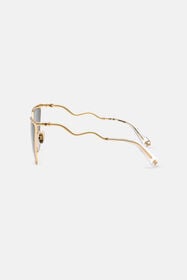 RC Lunettes de soleil en métal avec monture et branches SHINY TOTAL ROSE GOL VALD03-ID239
