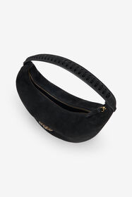 RC Black Soft Shoulder Bag With RC Monogram BLACK TOB00B-PZ563