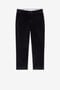 JU RC Monogram Crest-Appliqué Velvet Trousers JU RC Monogram Crest-Appliqué Velvet Trousers Dark blue PJT233-FA001