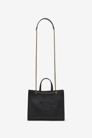 RC Black Leather Monogram RC Shoulder Bag BLACK ROB00K-PZ098