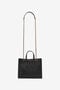 RC Sac D'Épaule En Cuir Noir Avec Monogram RC BLACK ROB00K-PZ098