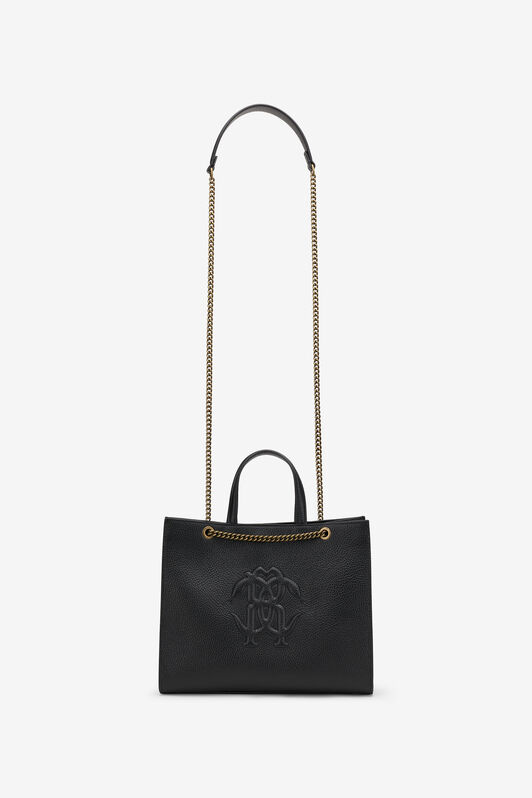 RC Black Leather Monogram RC Shoulder Bag RC Black Leather Monogram RC Shoulder Bag BLACK ROB00K-PZ098