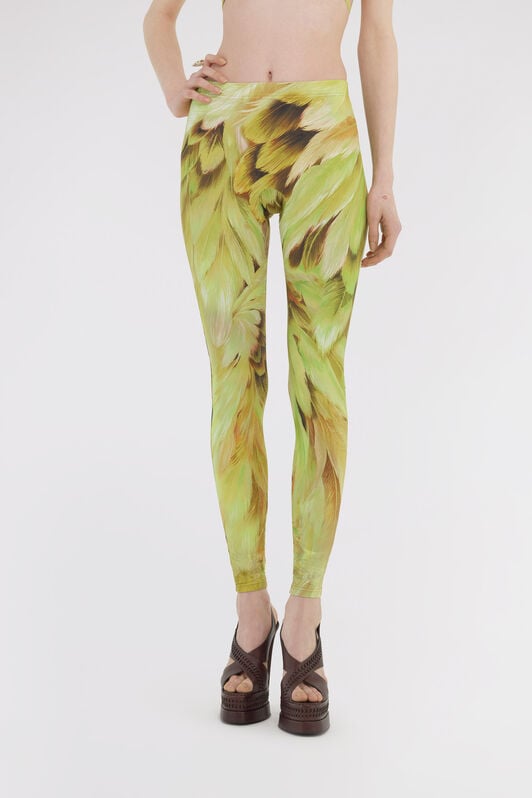 RC Plumage print Leggings RC Plumage print Leggings Light green SWT20A-LNL71