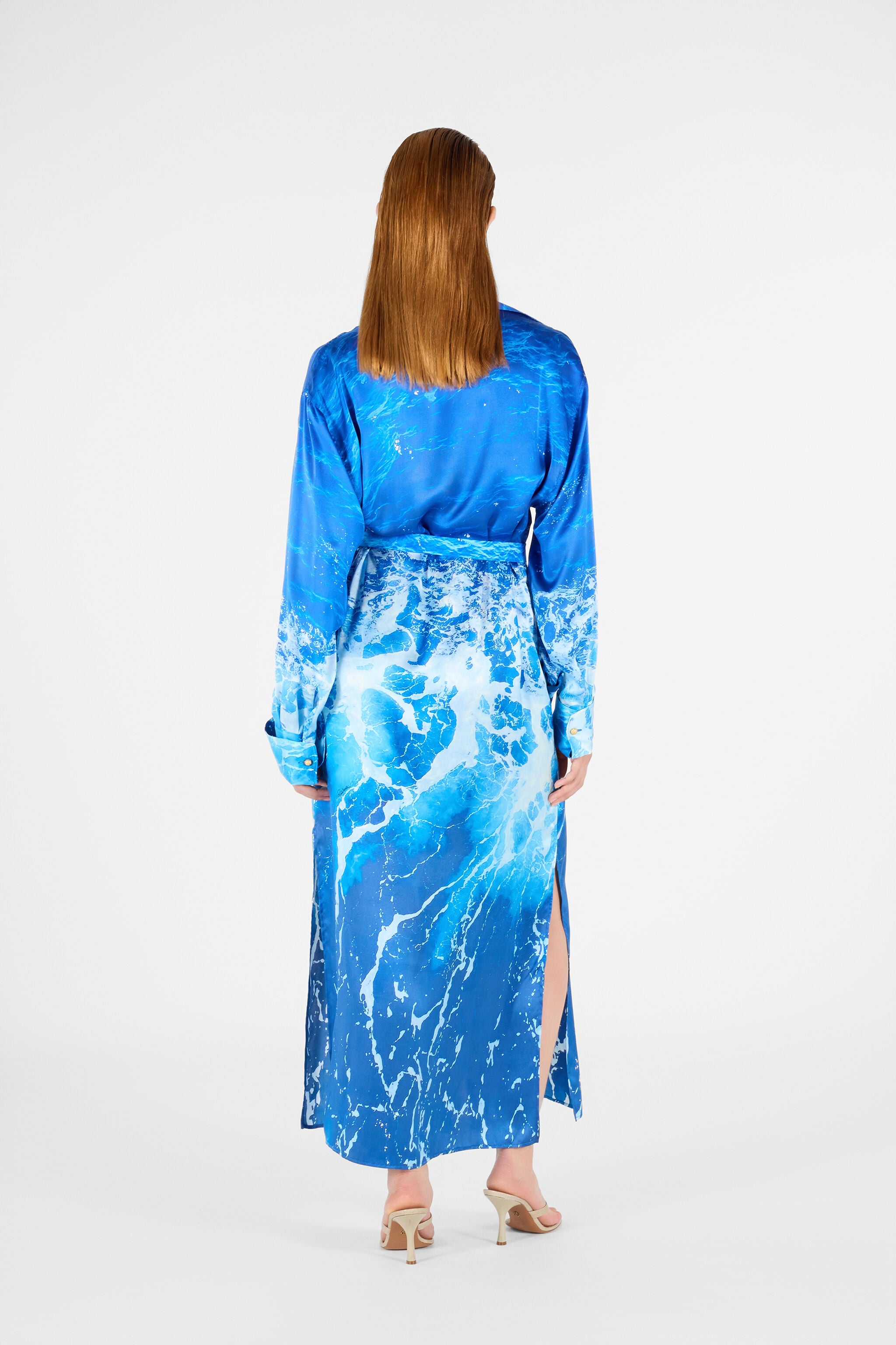 RC Kleid mit Stretto di Messina Print RC Kleid mit Stretto di Messina Print Blau UWT133-RYN94