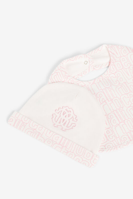 JU RC Monogram-Embroidered Babygrow Set Pink RJT80T-JD001
