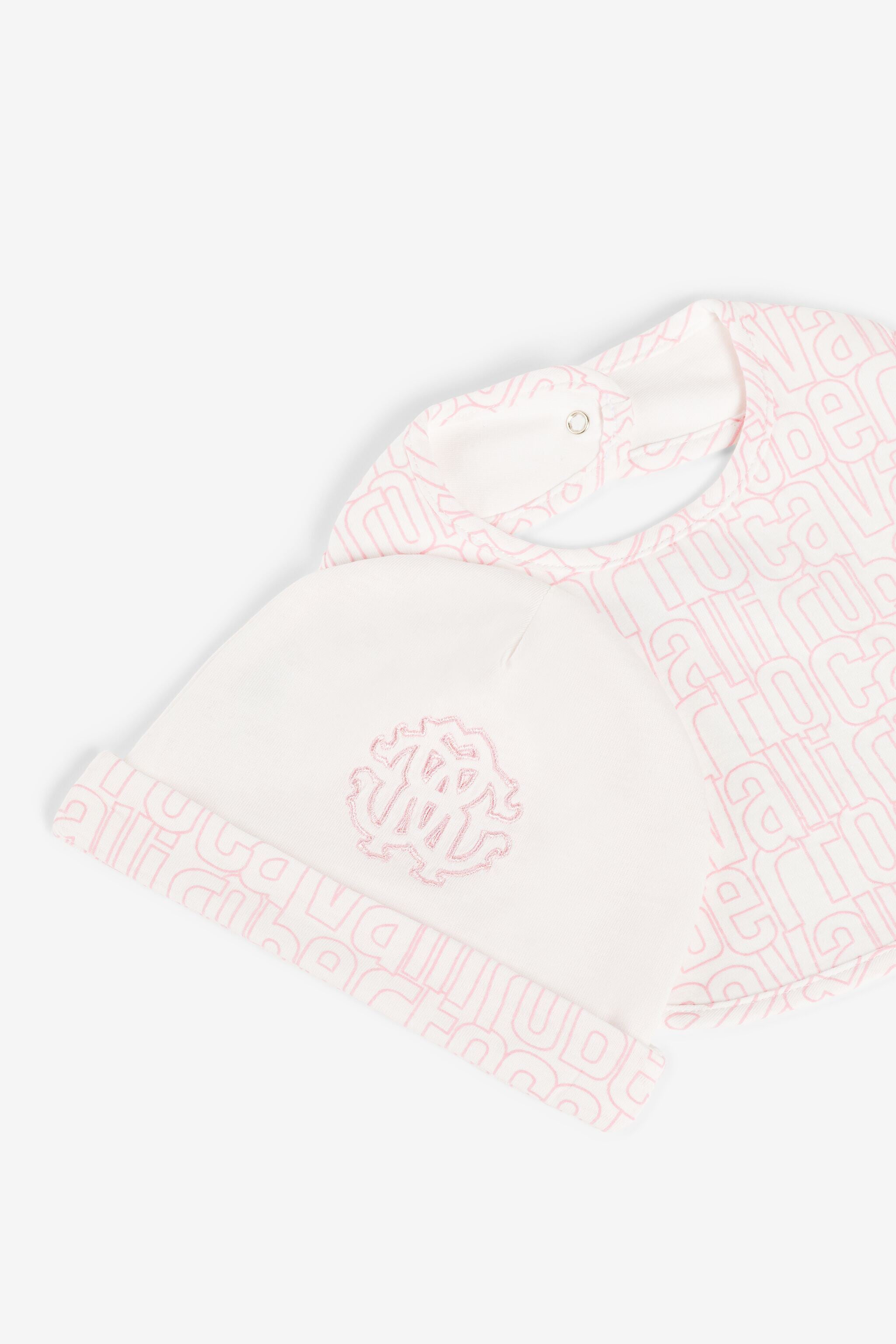 JU RC Monogram-Embroidered Babygrow Set Pink RJT80T-JD001