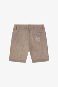 RC Shorts in denim Monogram RC Marrone chiaro SJT21A-LC001