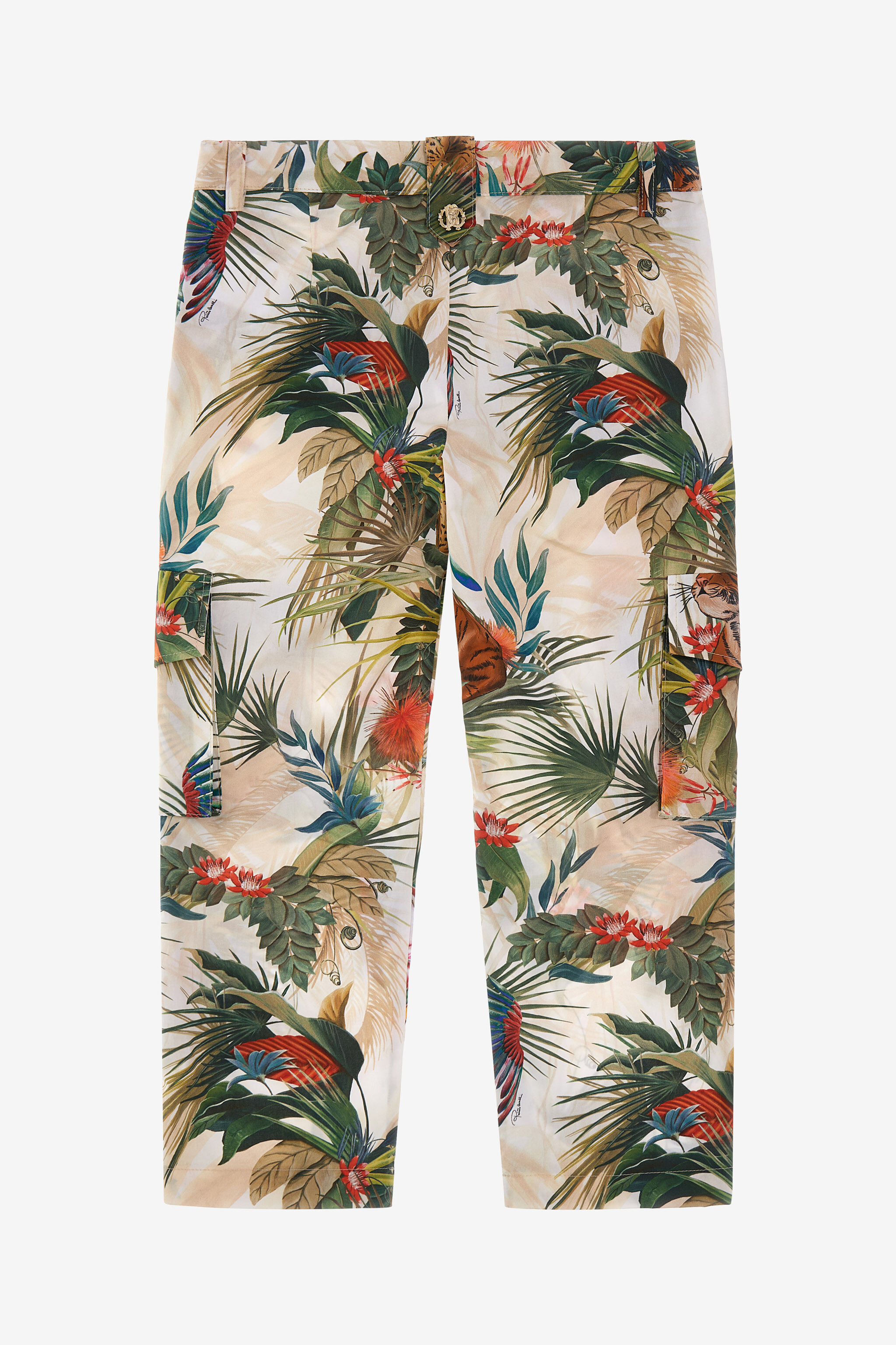 JU Jungle Adventure Printed Cargo Pants JU Jungle Adventure Printed Cargo Pants Green SJT251-7MI96