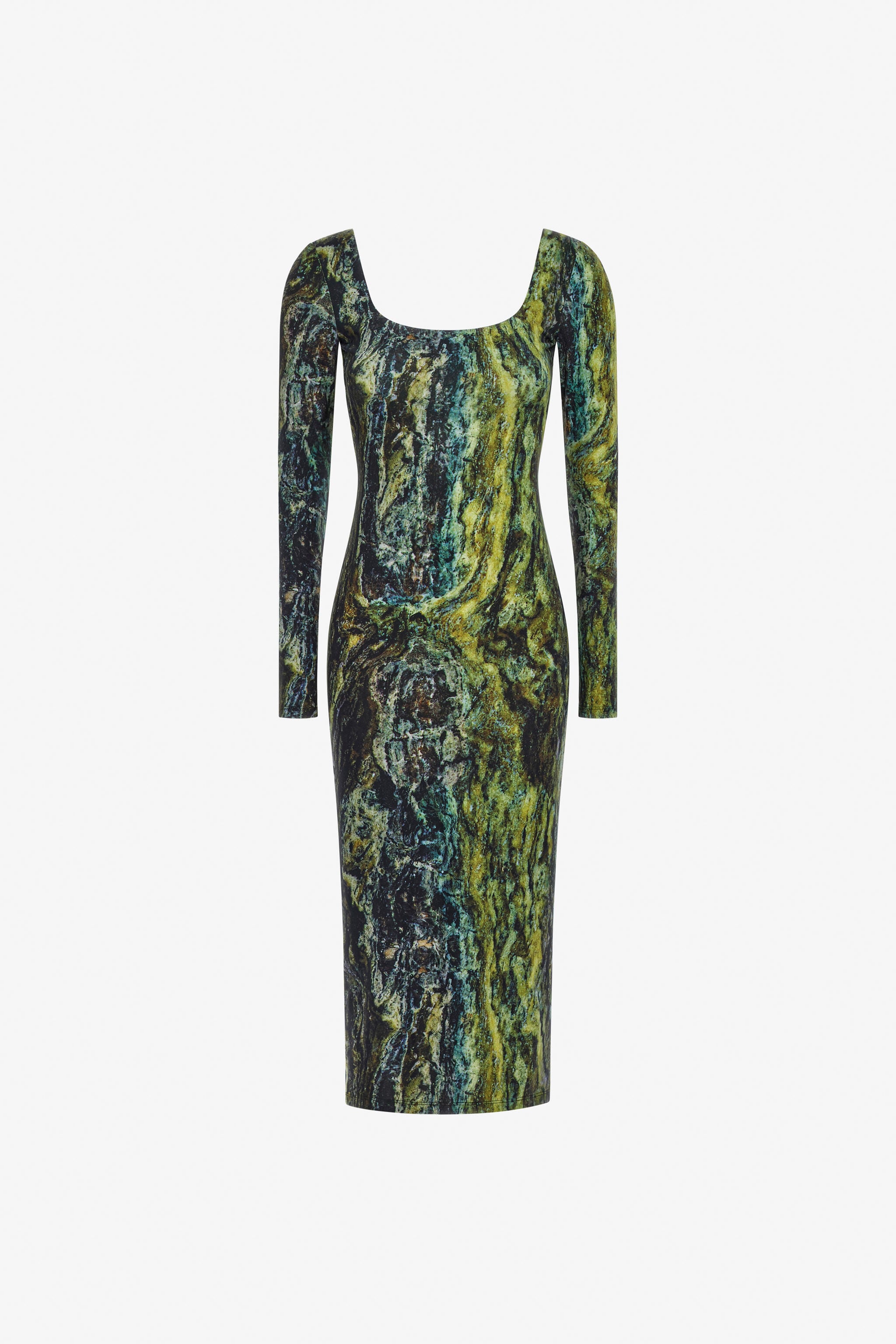 RC Marble print Dress RC Marble print Dress Dark green TWT133-LNN20