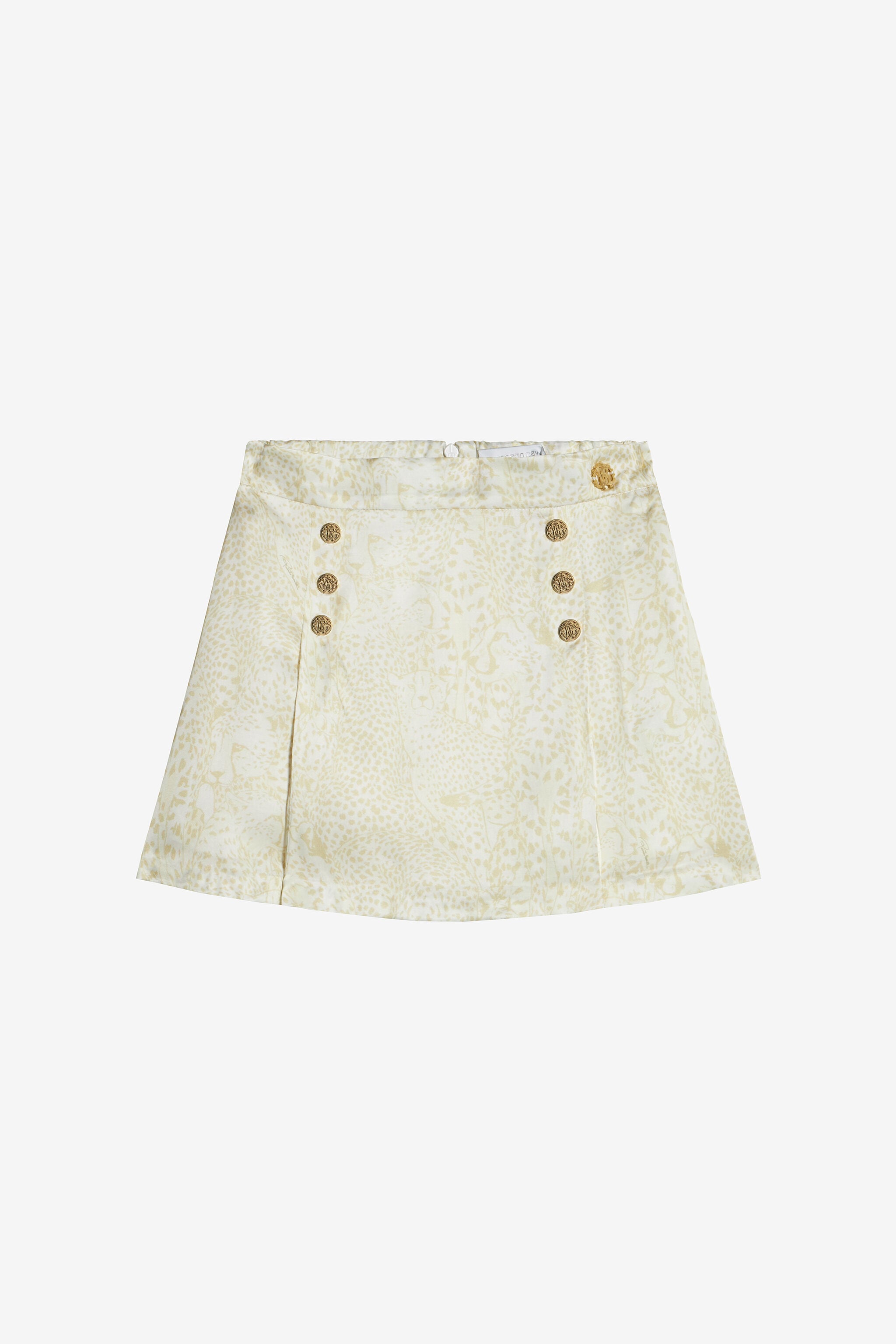 JU Skirt With Cheetahs And Cheetah Skin JU Skirt With Cheetahs And Cheetah Skin IVORY UJT30B-6DO35
