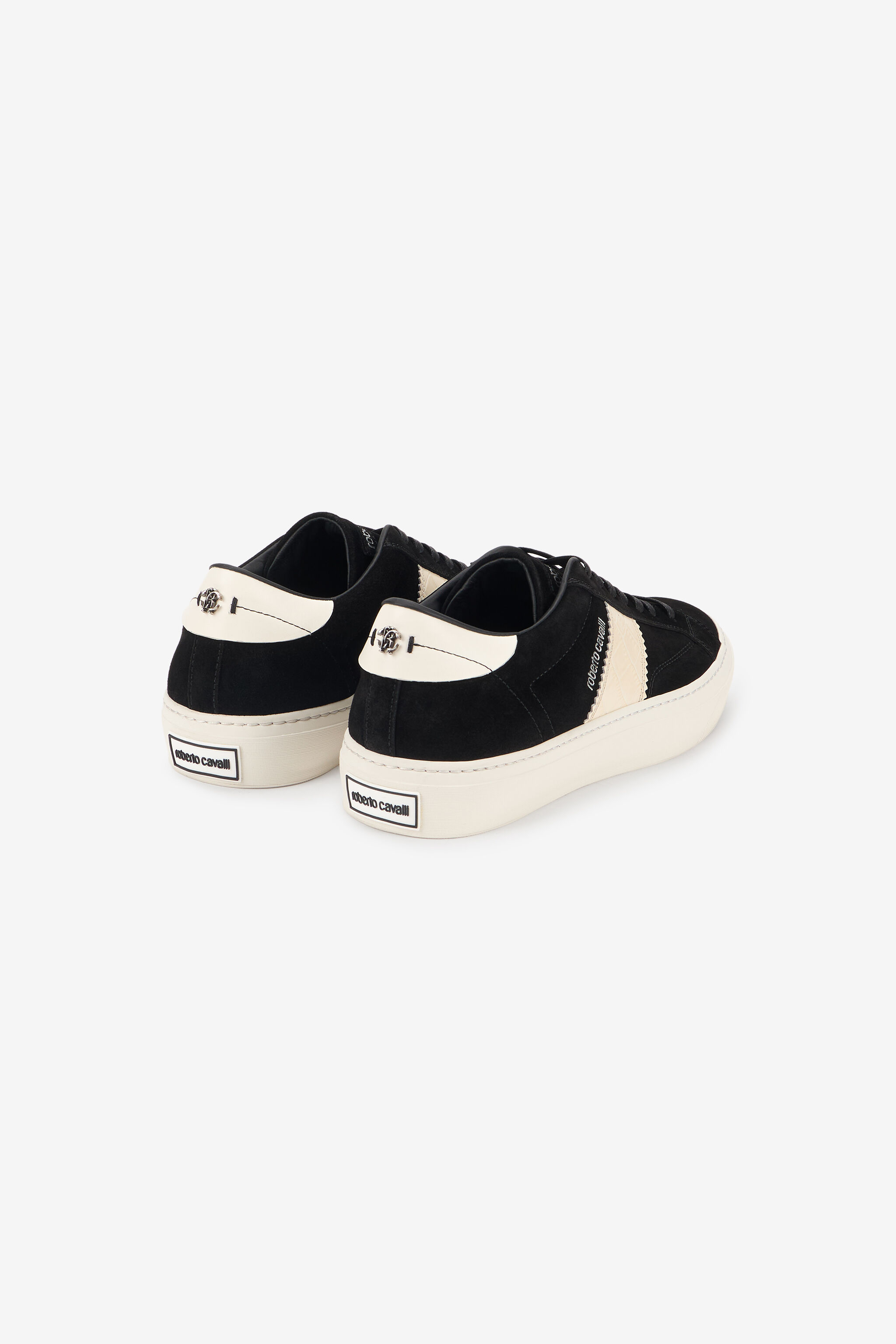 RC Sneakers nere con banda laterale avorio RC Sneakers nere con banda laterale avorio BLACK TOS00K-PZC15
