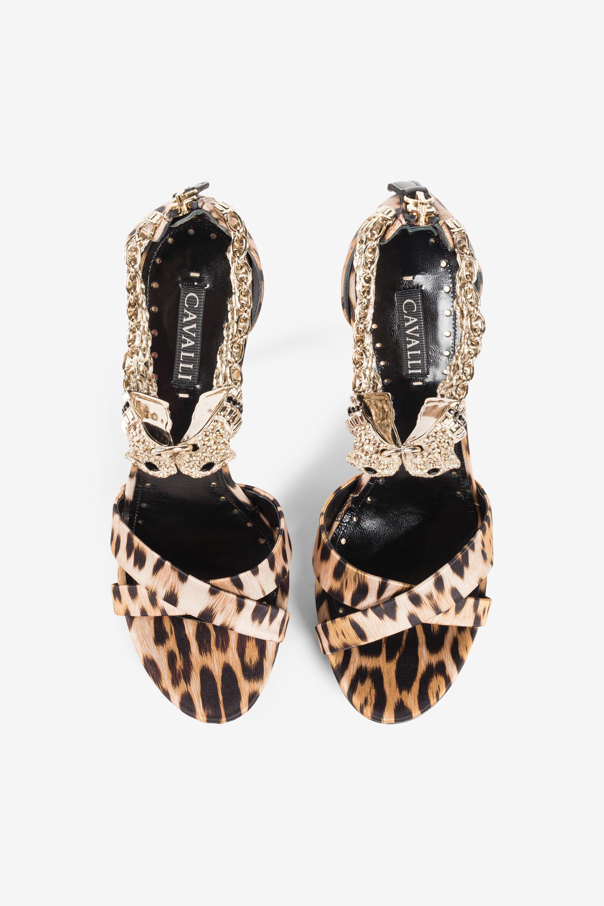 RC 125mm leopard-print sandals RC 125mm leopard-print sandals Light Brown OQS032-SE129