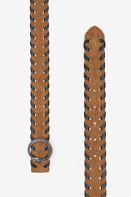 RC Ceinture En Cuir Avec Boucle Serpent Marron URC001-PZU05