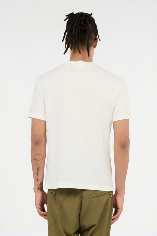 JC White T-Shirt With Fired Earth Print WHITE VFT057-VF101