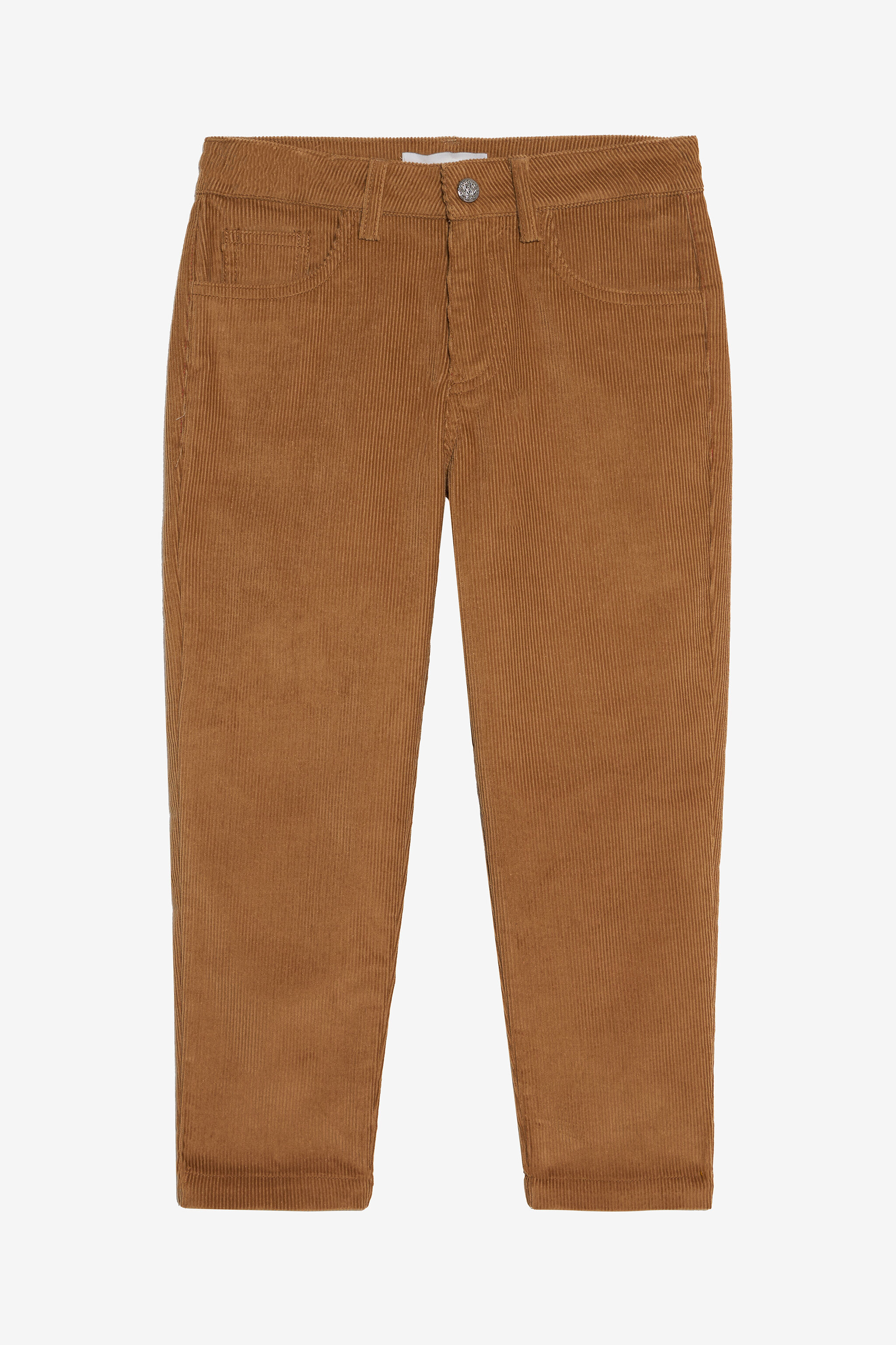 JU Corduroy Trousers with Monogram RC JU Corduroy Trousers with Monogram RC BEIGE HAZELNUT VJT20K-VL006