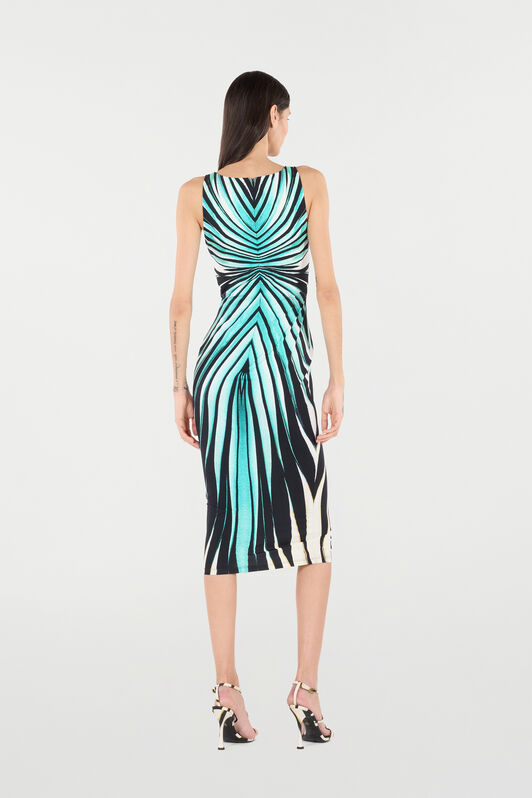 RC Ray Of Sea Imprimé Robe Midi Bleu clair VKT100-LNM33