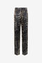 RC Trousers in Silk with Fur Print RC Trousers in Silk with Fur Print BLACK/BEIGE XWT202-SZT79