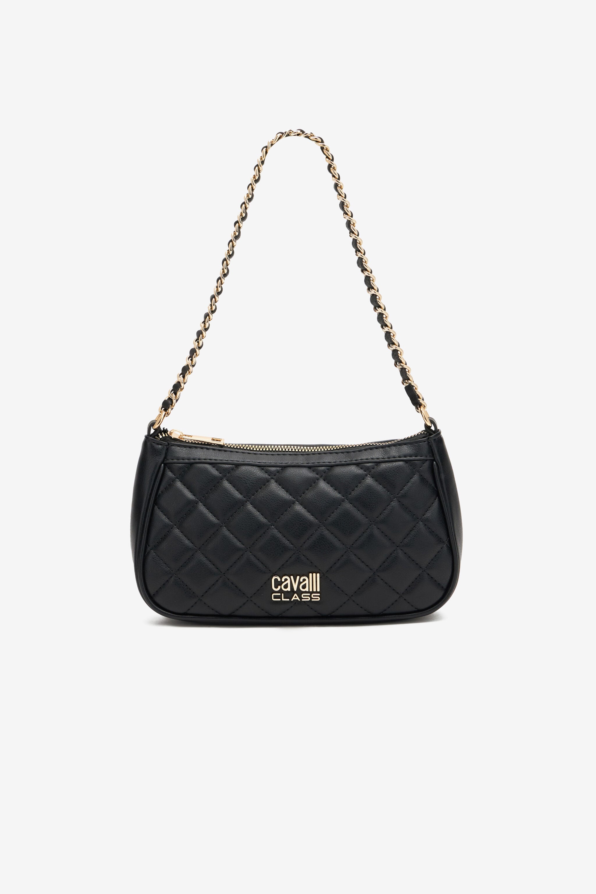 CL Shoulder bag with Cavalli Class stitching Black SXB01I-AB076