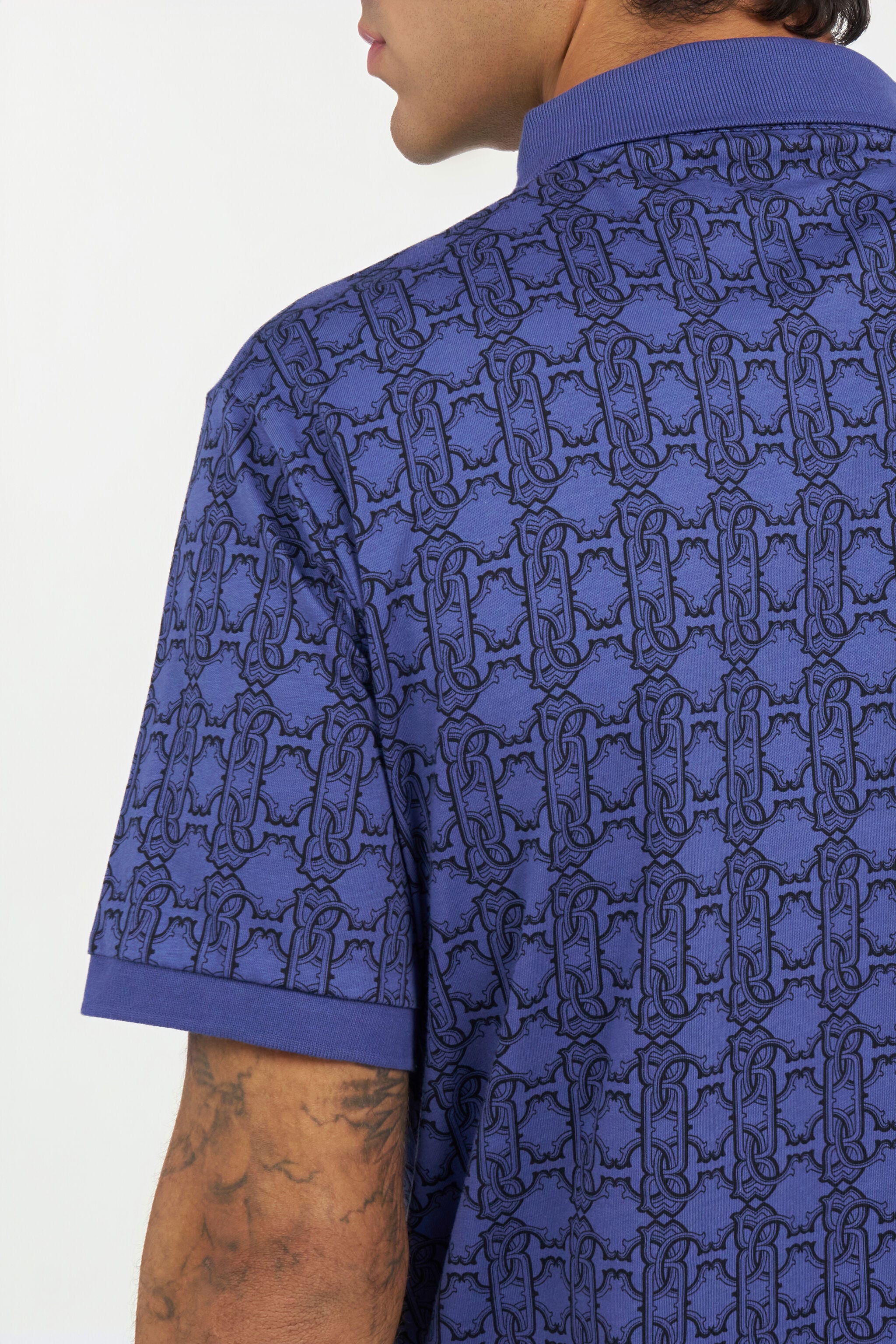 RC Blue Polo Shirt With Monogram RC Blue Polo Shirt With Monogram Navy QOT64C-JFP66