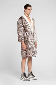 RC Animal-print bath robe Light brown QRH00T-7NF99