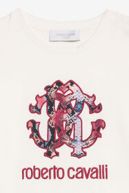 JU Cotton T-shirt with Logo IVORY XJT60T-JD018