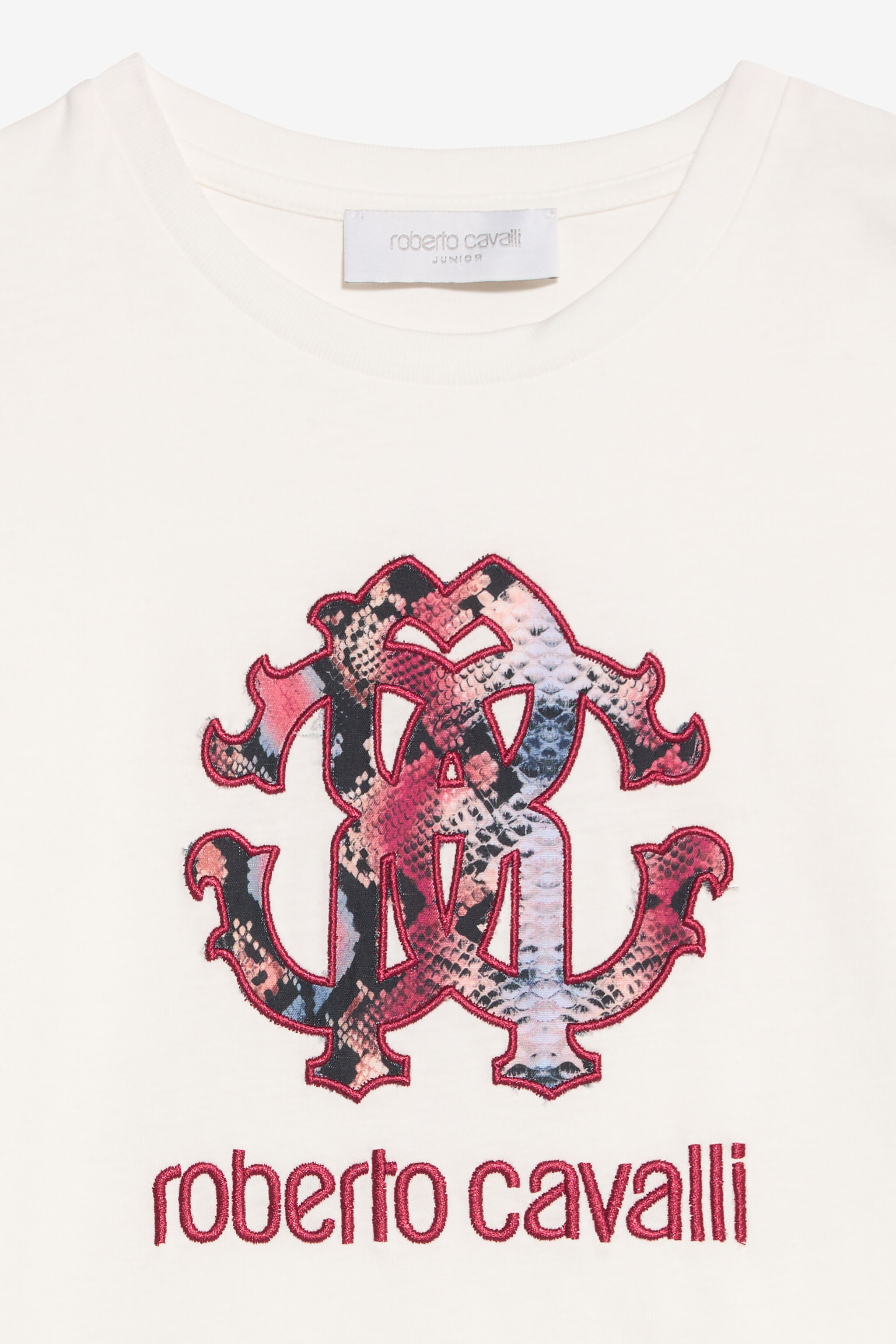 JU Cotton T-shirt with Logo IVORY XJT60T-JD018