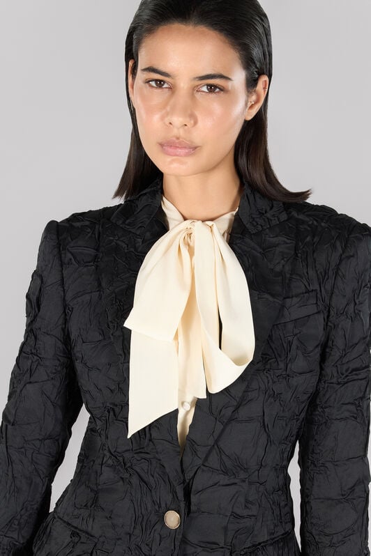 RC Crinkled-effect blazer RC Crinkled-effect blazer Black TWT401-RD034