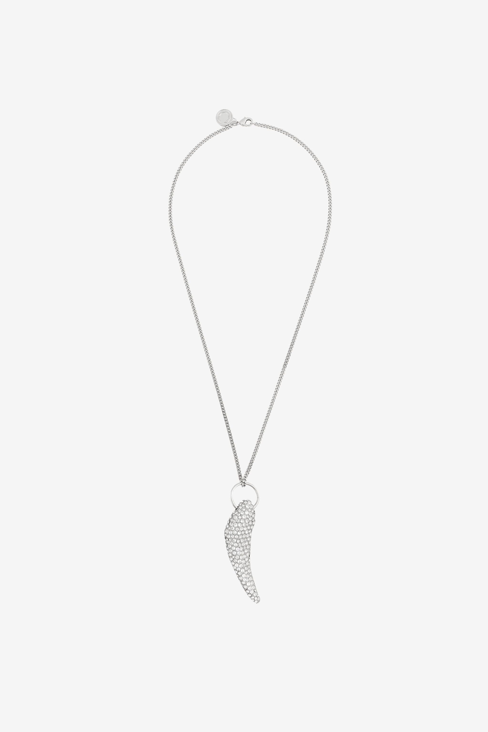 RC Collar Tiger Tooth con cristales NIKEL/CRYSTAL PNG001-AM008