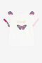 JU Butterfly-print T-shirt White PJT625-JV025