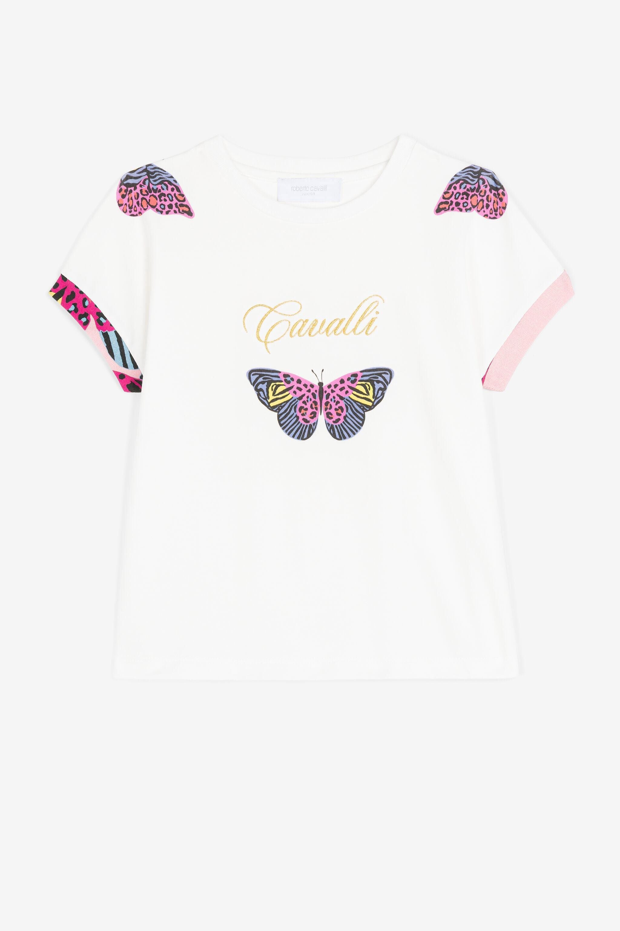 JU Butterfly-print T-shirt JU Butterfly-print T-shirt White PJT625-JV025