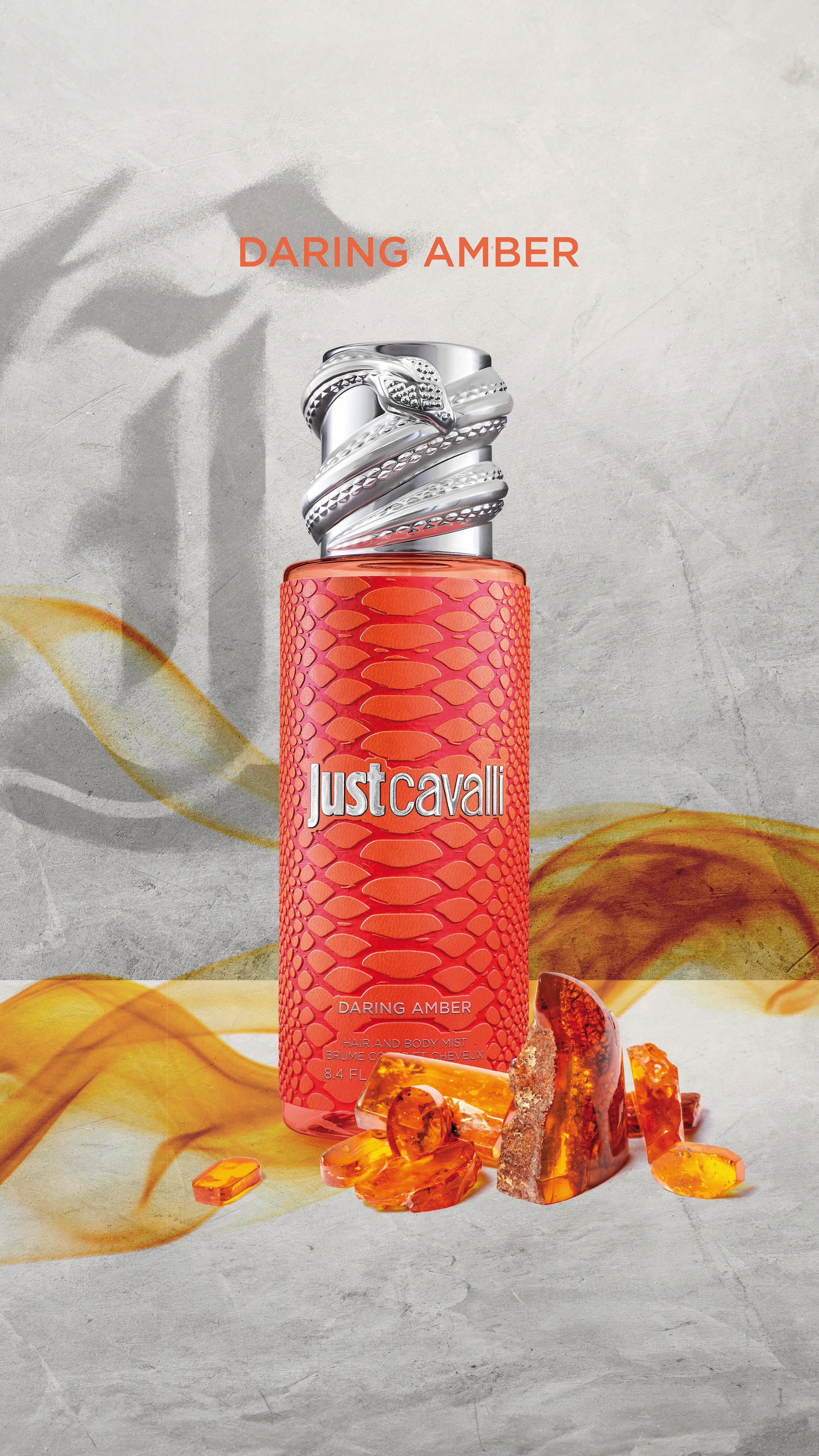 JC Just Cavalli Hair & Body Mist Daring Amber 250Ml - Made In Italy JC Just Cavalli Hair & Body Mist Daring Amber 250Ml - Made In Italy GENERIC UALI07-II011