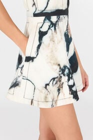 RC Mini-Robe À Imprimé Marble Noir/Blanc TWT130-9MN18