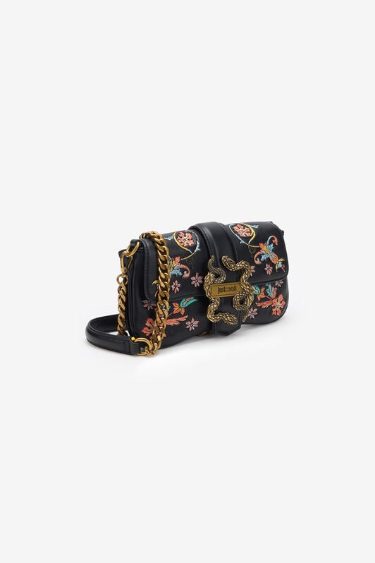 JC Crossbody Bag with Persian Tarot Embroidery JC Crossbody Bag with Persian Tarot Embroidery BLACK WFB034-WF364