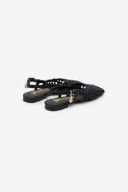 JC Slingback in Braided Design BLACK WFS105-WF343