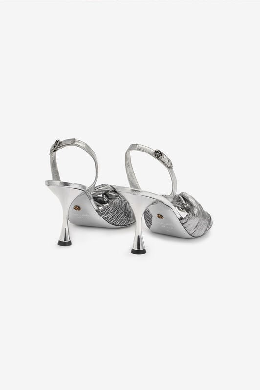 RC Metallic Leather Sandals RC Metallic Leather Sandals Silver UKS006-PZF01