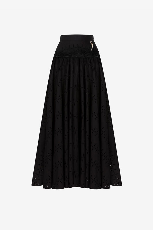 RC Broderie Anglaise Rock aus Baumwolle RC Broderie Anglaise Rock aus Baumwolle Schwarz QKT330-CH030