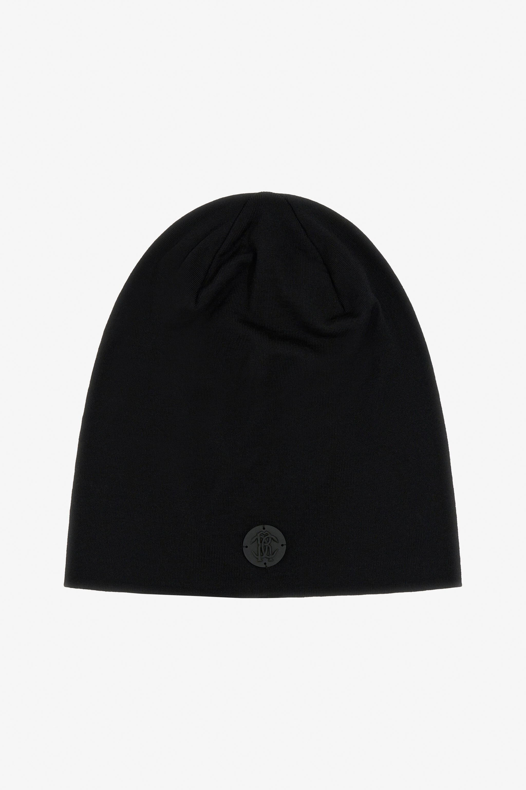 RC Wool Beanie with Mirror Snake Monogram RC Wool Beanie with Mirror Snake Monogram Black TALR19-IR036