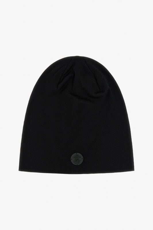 RC Wool Beanie with Mirror Snake Monogram RC Wool Beanie with Mirror Snake Monogram Black TALR19-IR036