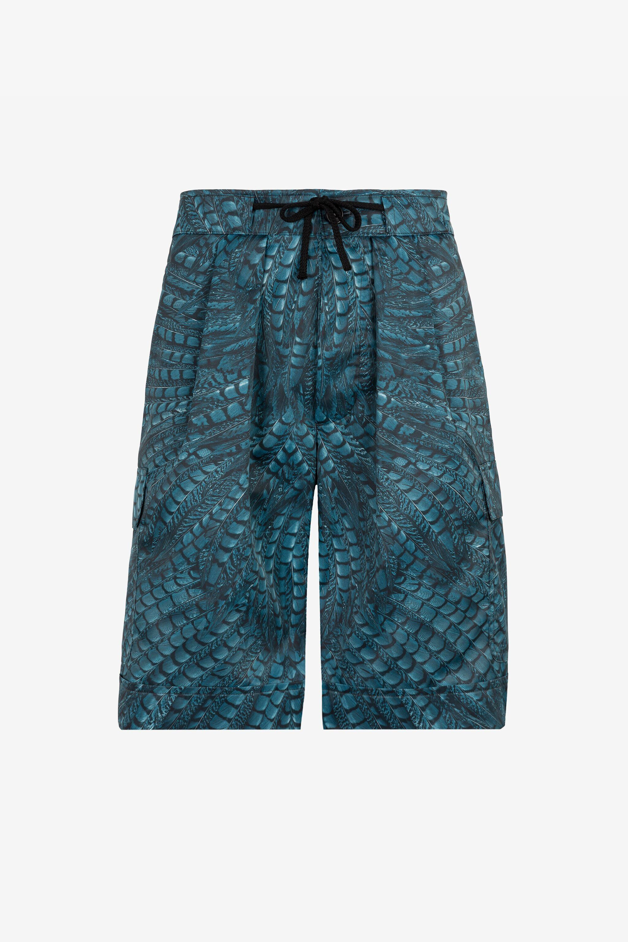 RC Falcon print swim shorts Blue QRH00D-5RF52